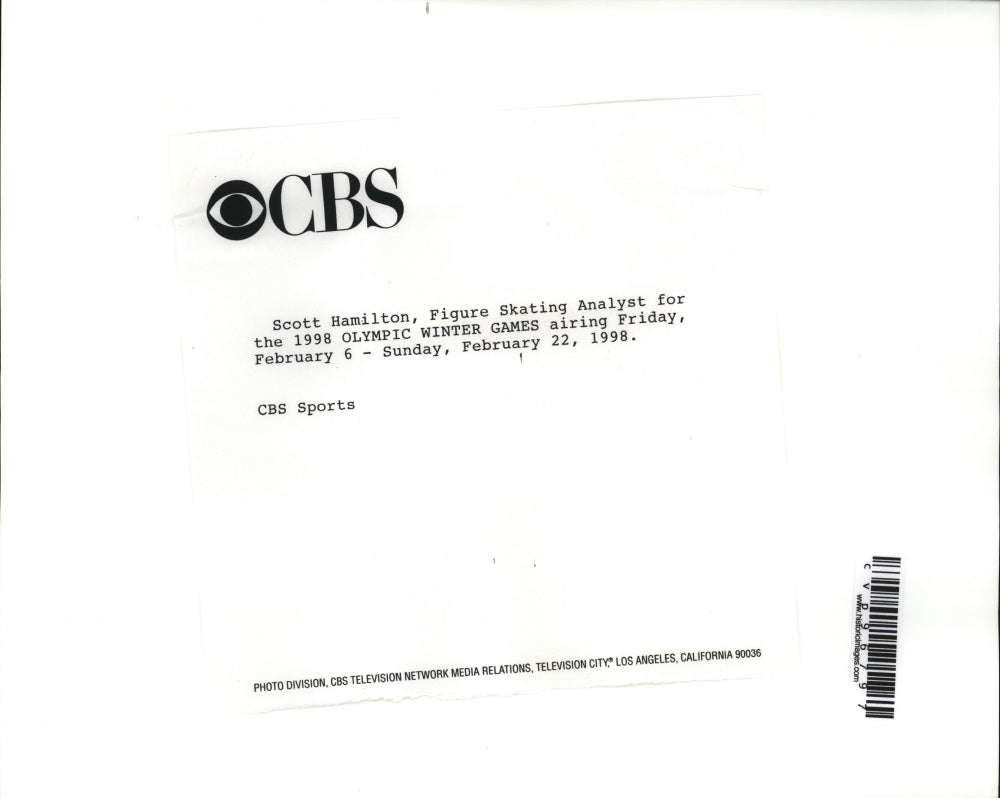 Press Photo Scott Hamilton, Figure skating analyst - cvp96797