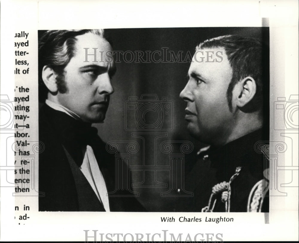 1935 Press Photo Frederic March and Charles Laughton in Les Miserables.- Historic Images