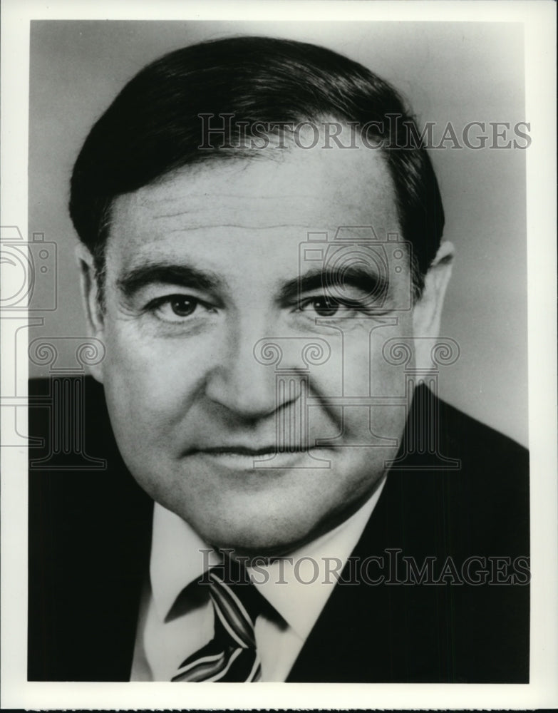 1984 Press Photo Ike Pappas, CBS News Correspondent for Campaign &#39;84.- Historic Images