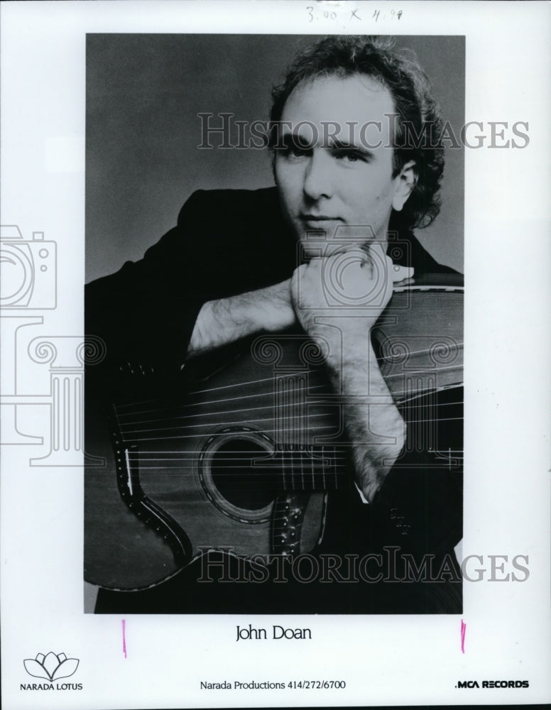 1989 Press Photo John Doan-harp player - cvp97278- Historic Images