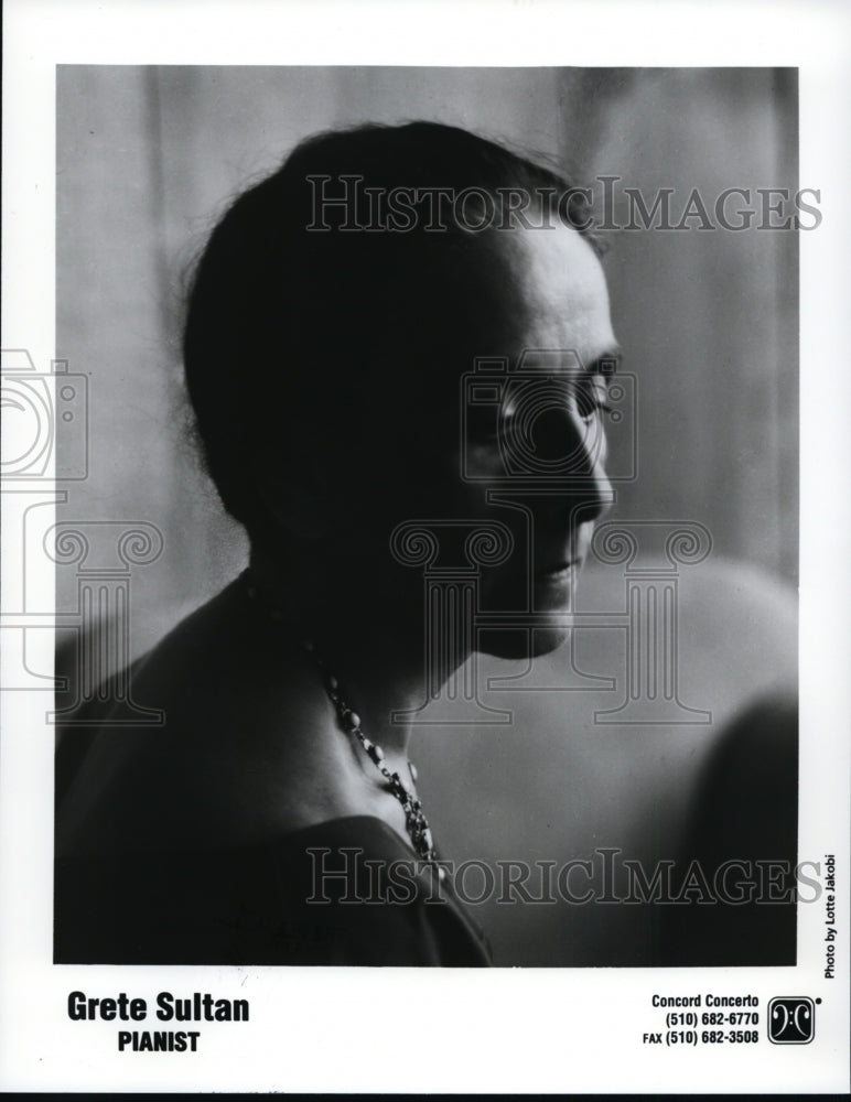 1996 Press Photo Grete Sultan, Pianist - cvp97399- Historic Images