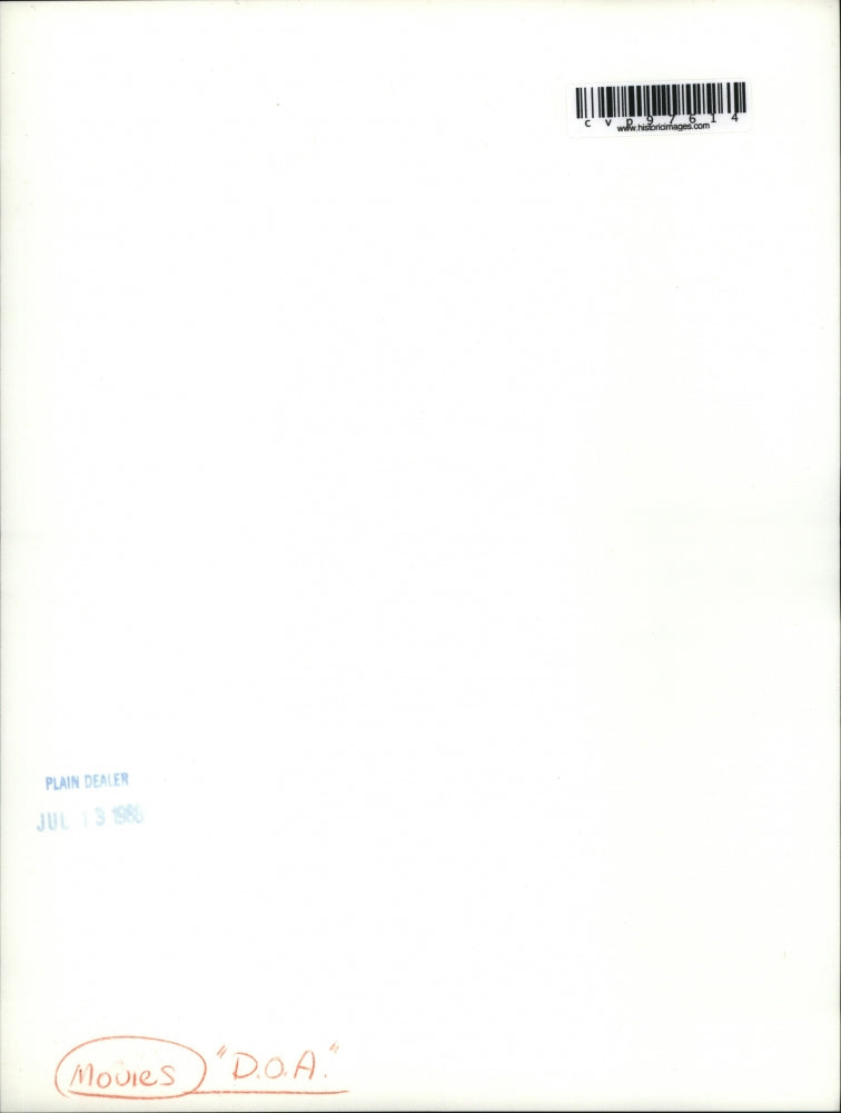 1988 Press Photo Rocky Morton and Annabel Jankel on set of D.O.A. - cvp97614