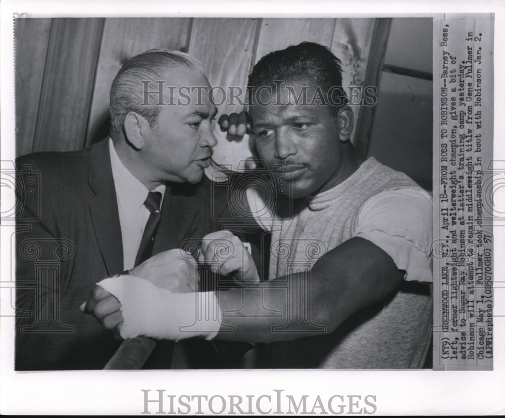 1957 Press Photo Former lightweight &amp; welterweight champion Barney Ross- Historic Images