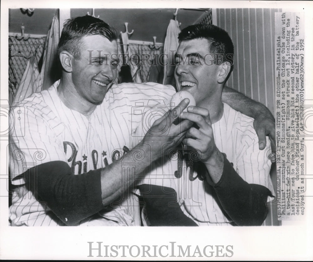 1952 Press Photo Philadelphia Phillies Southpaw Curt Simmons- Historic Images