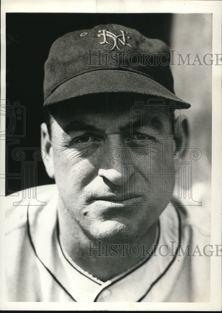 1934 Press Photo Herman Bell of New York Giants Pitcher