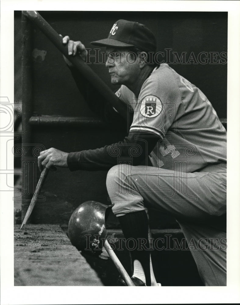 1987 Press Photo Kansas City Royals Manager Billy Gardner- Historic Images