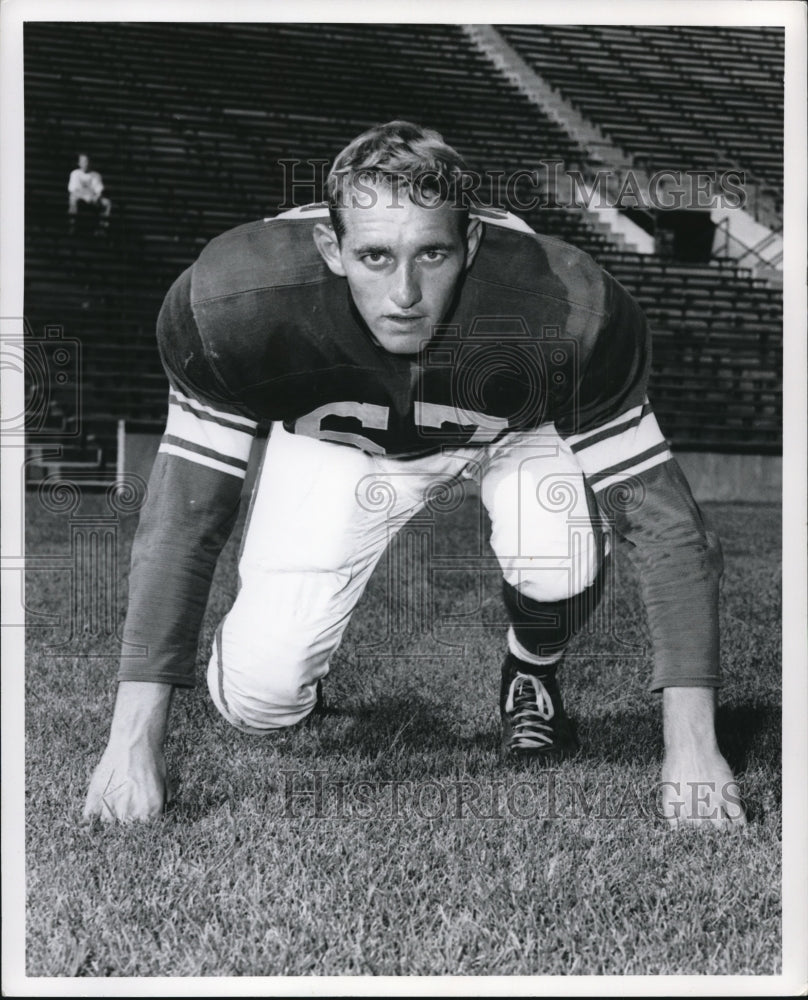 1953 Press Photo Henry Bullough Guard Of Michigan State University - cvs01567- Historic Images