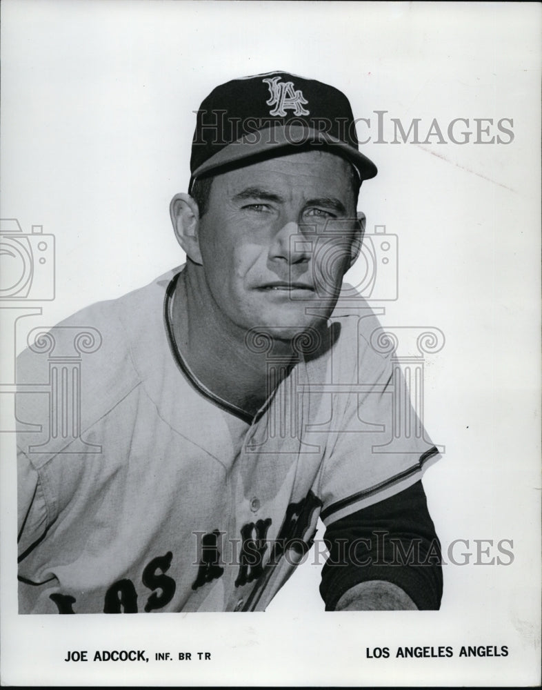 1965 Press Photo Joe Adcock, Infielder for Los Angeles Angesl- Historic Images