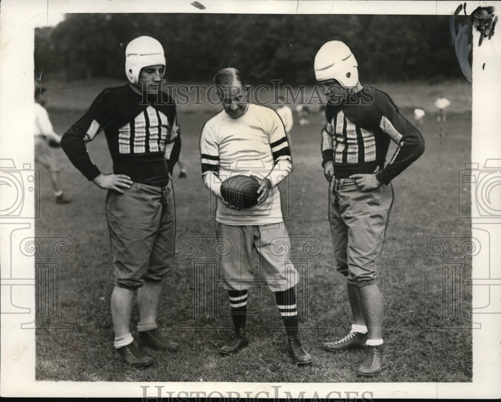 1934 Press Photo Colgate Cch Andy Kerr with Clarence Anderson &amp; Jack Fritts- Historic Images