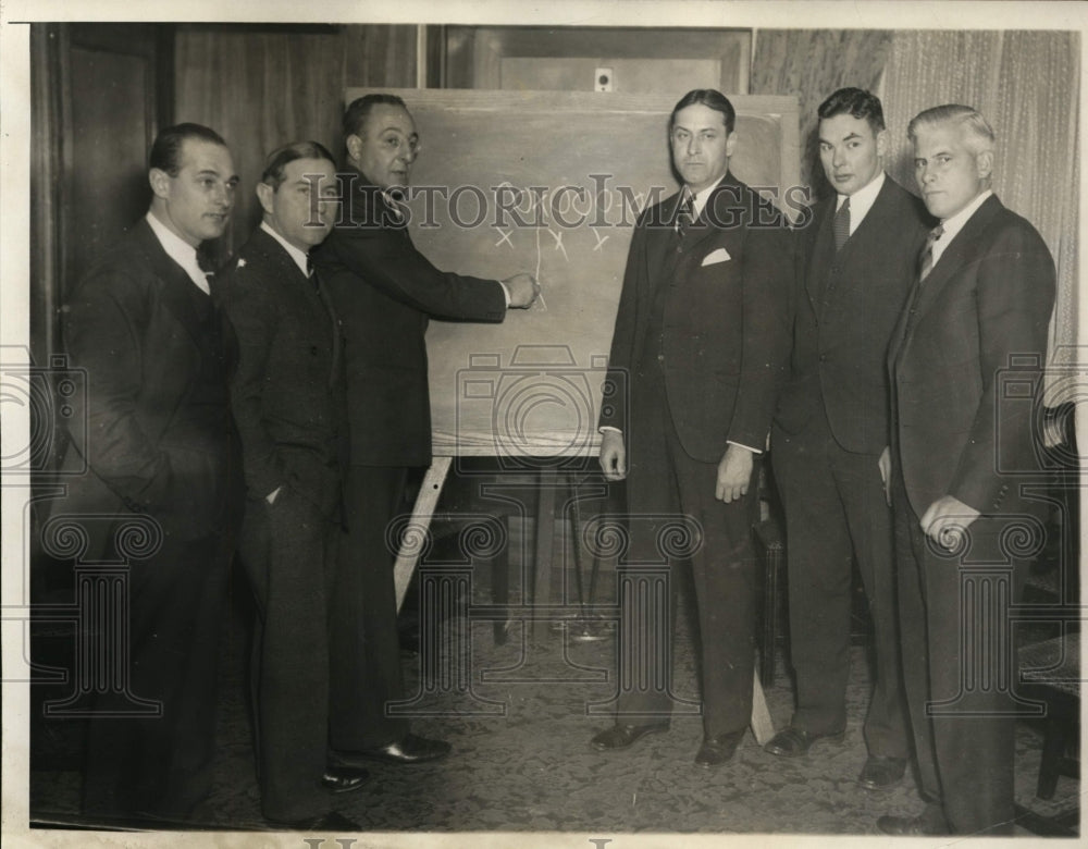 1935 Press Photo Cch Stuhldreher, Meehan, Little, Crisler, Hamilton, Davidso- Historic Images