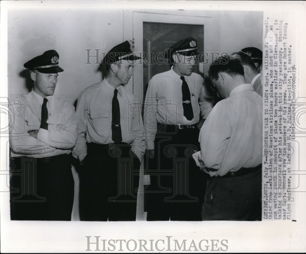 Press Photo The Capt. William F. Bonnell Shot and Killed Gun Waving Youth- Historic Images