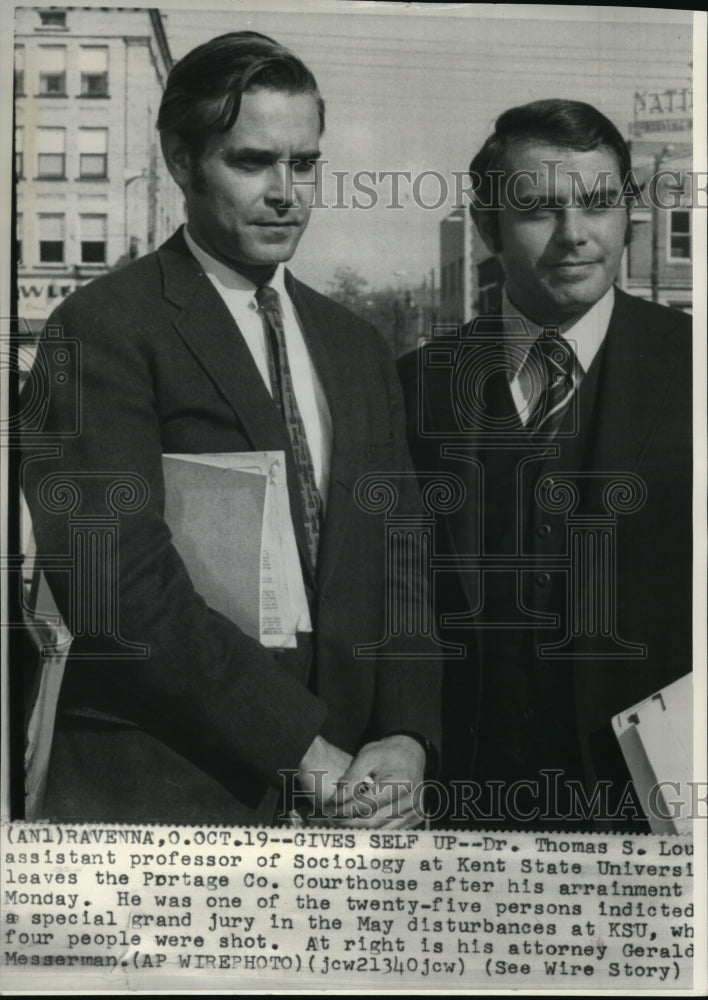 Press Photo Dr. Thomas S. Lough was indicted at Portage County Courthouse- Historic Images