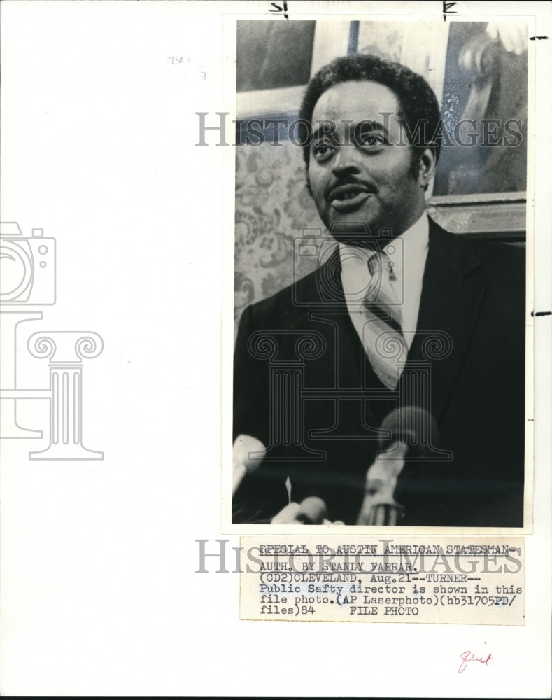 1984 Press Photo Public Safety Director Reginald Turner - cvw07581- Historic Images