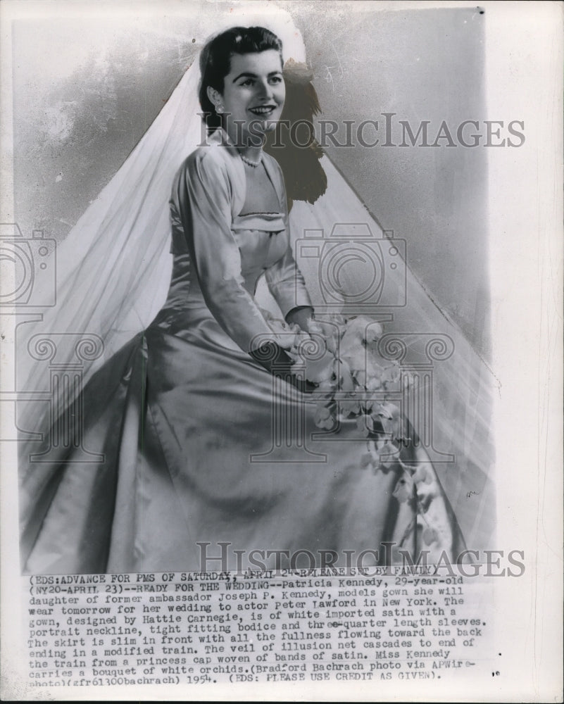 1954 Press Photo Patricia Kennedy, former Ambassador Kennedy&#39;s daughter- Historic Images