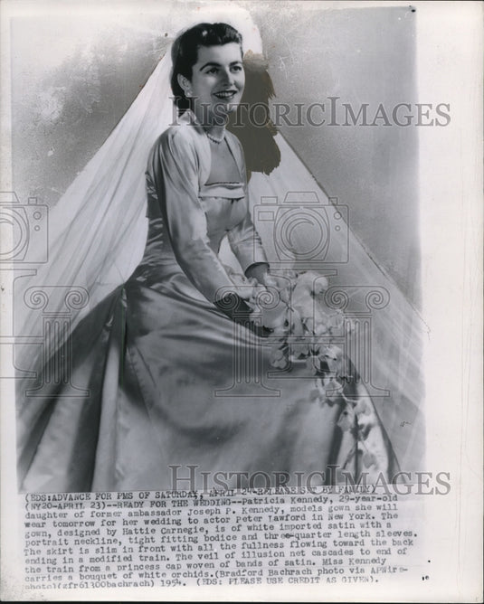1954 Press Photo Patricia Kennedy, former Ambassador Kennedy's daughter- Historic Images