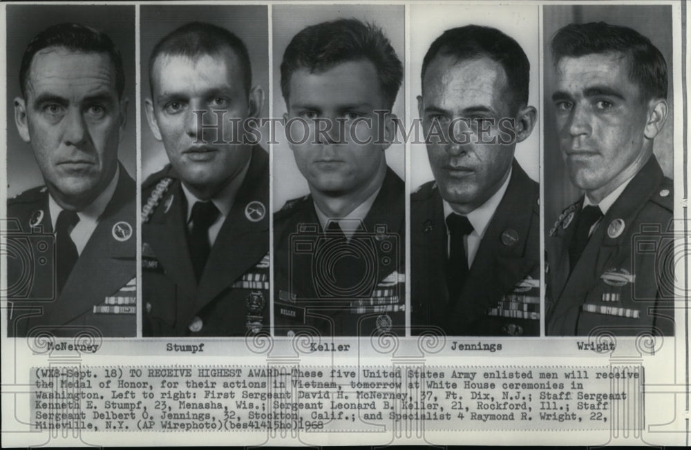 1968 Press Photo Medal of Honor list of awardees for their actions in Vietnam- Historic Images