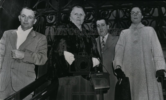 1954 Press Photo Thomas Solle, Louise Fletcher, Melvin Holliday, Anna Forte Jury- Historic Images