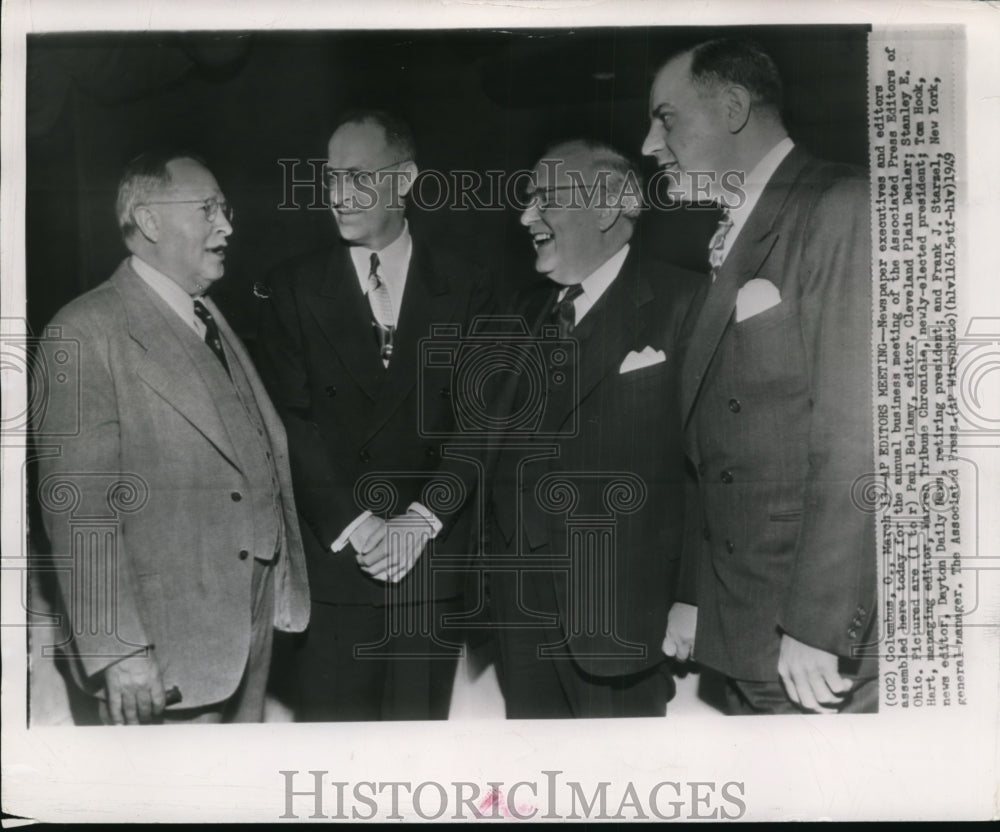 1949 Press Photo Associated Press Editors of Ohio annual business meeting- Historic Images