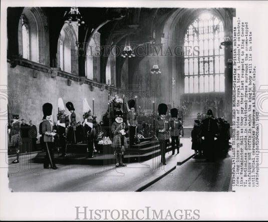 1952 Press Photo View of the funeral services for King George VI - cvw18759- Historic Images