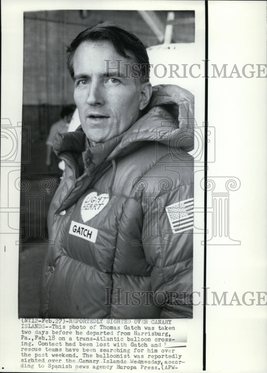 1974 Press Photo Thomas Gatch 2 days before he left Harrisburg then lost contact- Historic Images