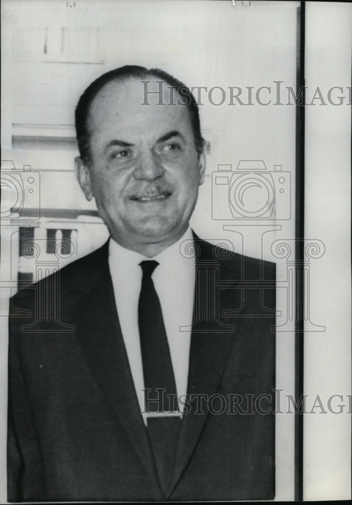 1968 Press Photo Premier George Papadopoulos, his assassination attempted.- Historic Images