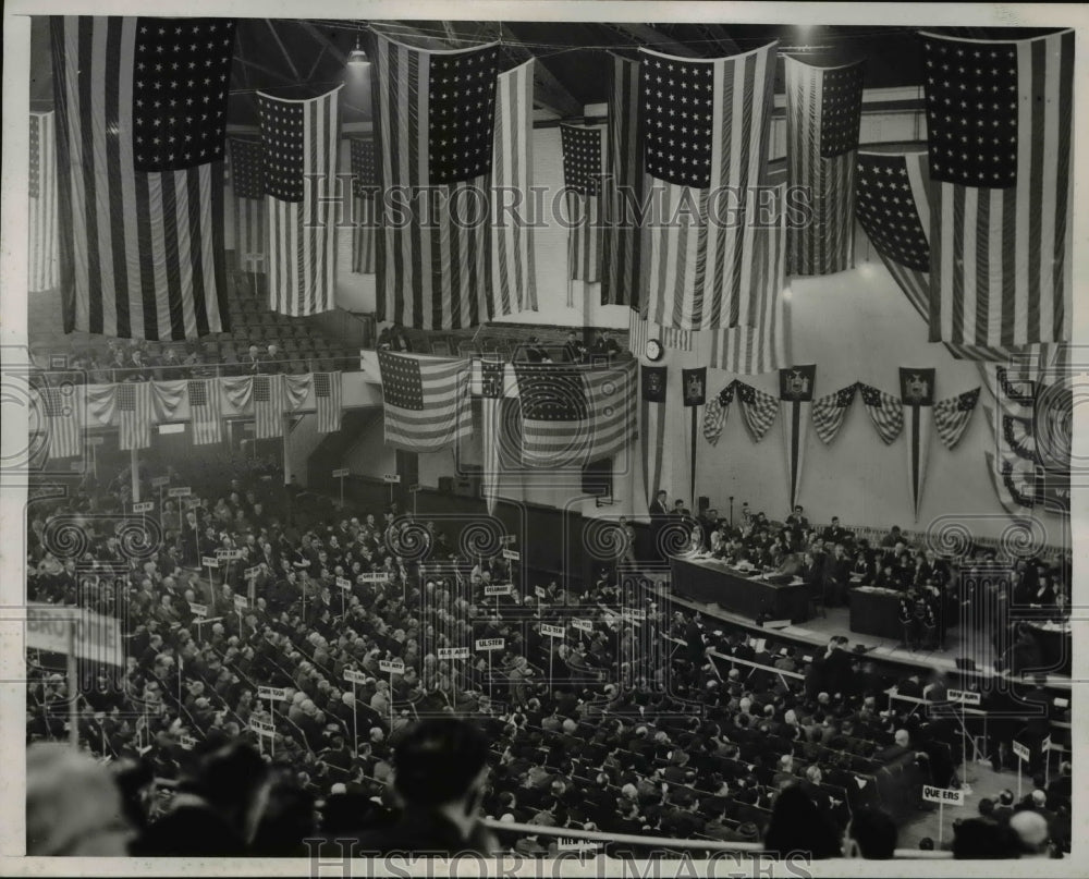 1938 Press Photo Bruce Barton speaking at New York Republican State Convention- Historic Images