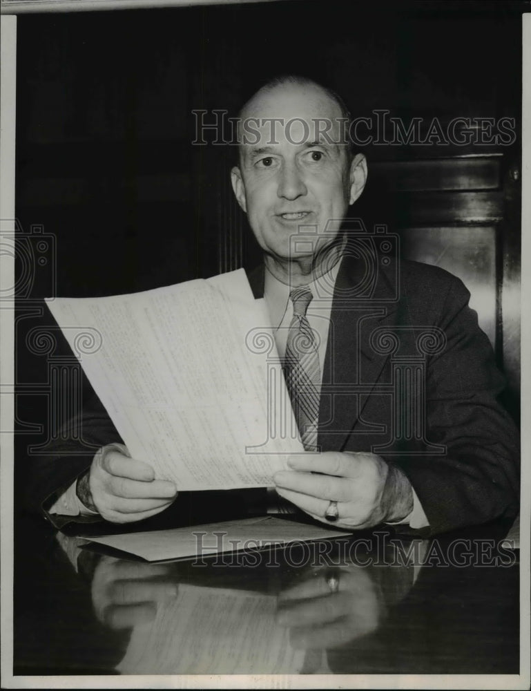 1940 Press Photo Brig Gen. William Shedd testified before House Military Affairs- Historic Images