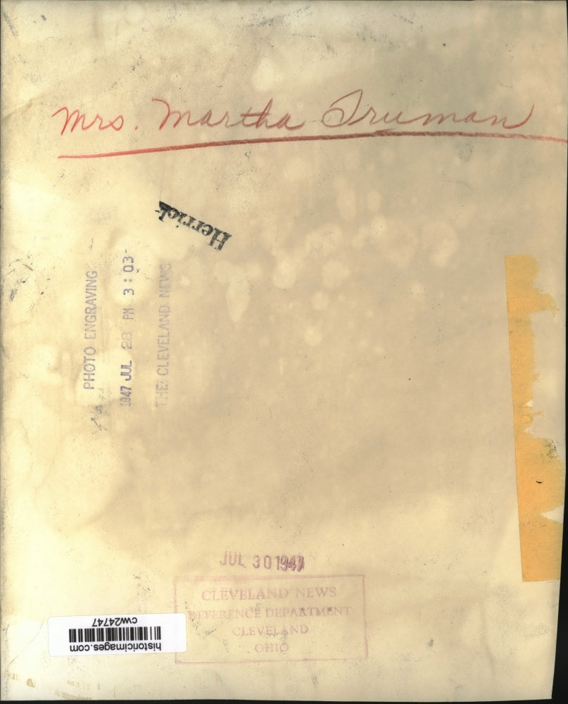 1947 Press Photo Solomon Young burial lot at Forest Hill Cemetery - cvw24747