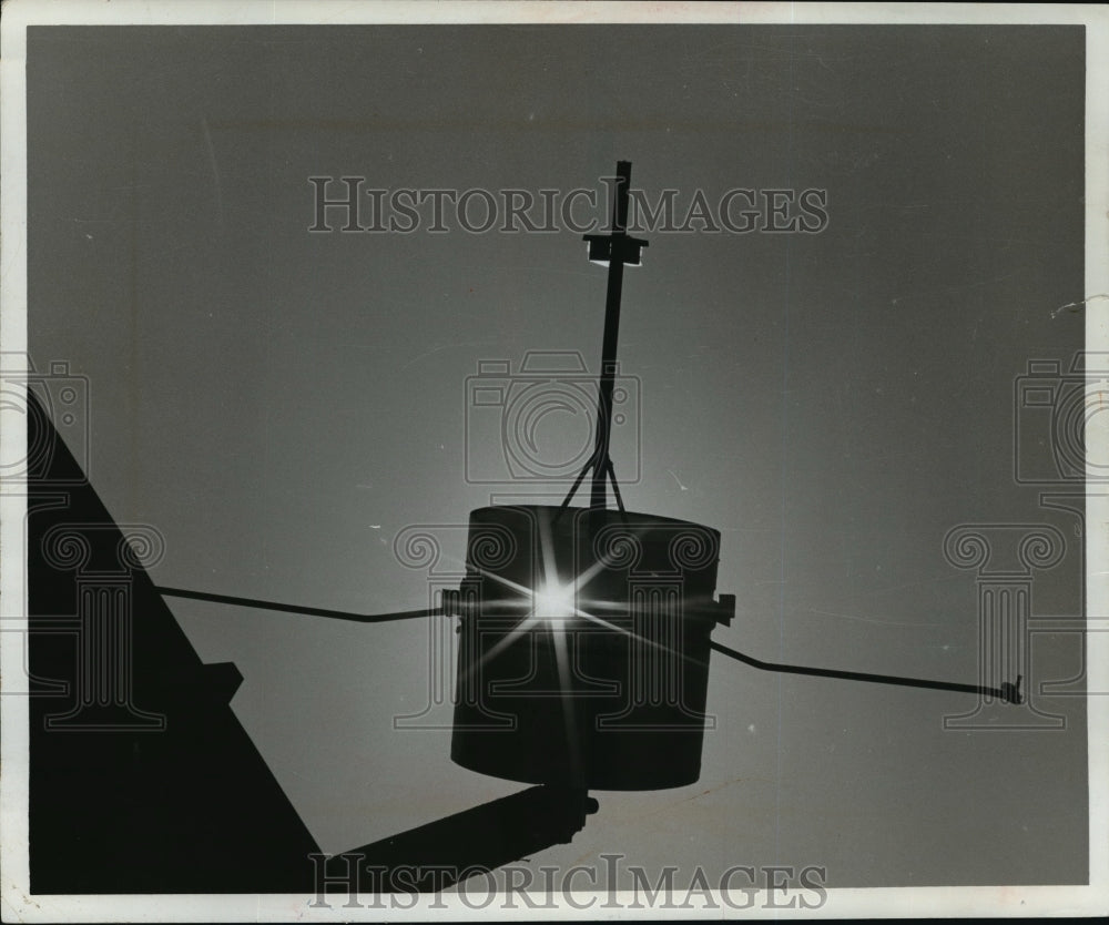 1967 Press Photo Pioneer 7, the solar probe built by Cleveland&#39;s TRW Inc- orbit- Historic Images