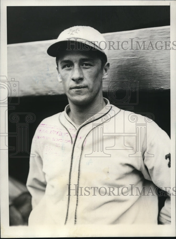 1928 Press Photo Joseph Witry, New York Giants catcher - cvz00193- Historic Images