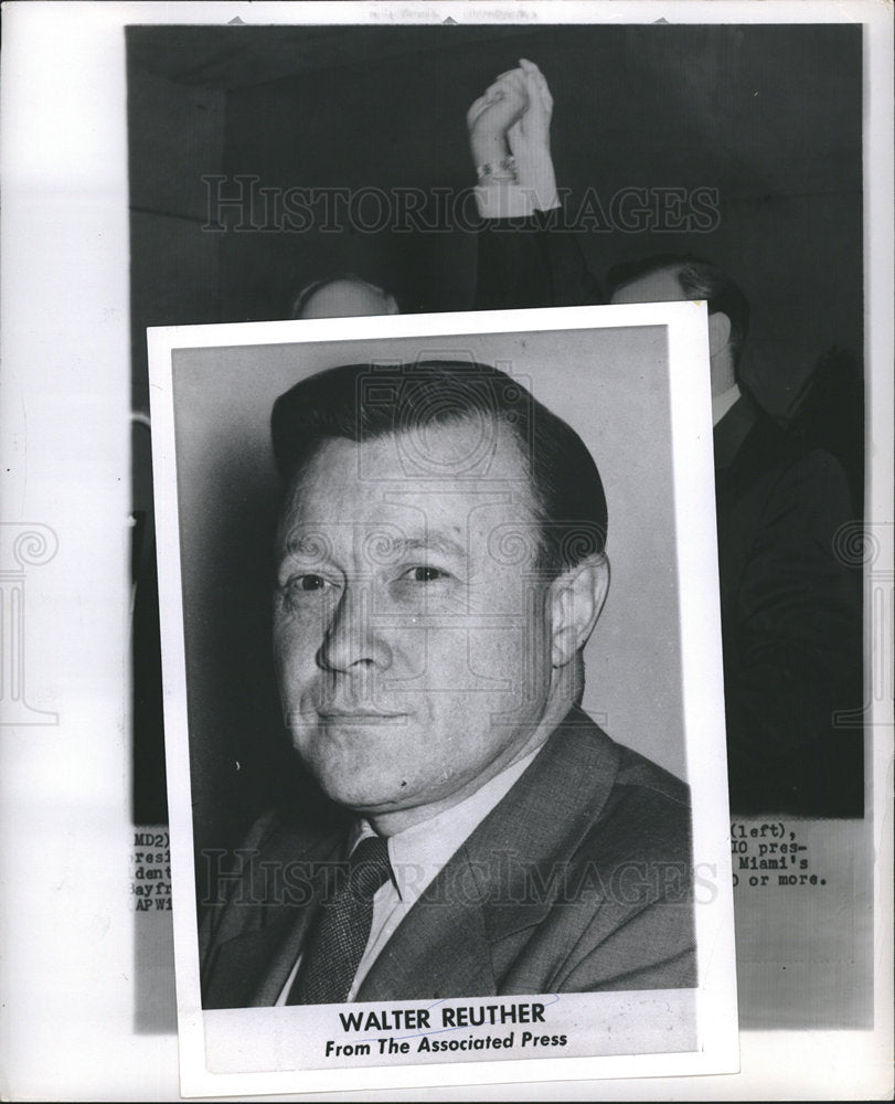 1956 Press Photo reuther union-leader american - dfpb00139- Historic Images