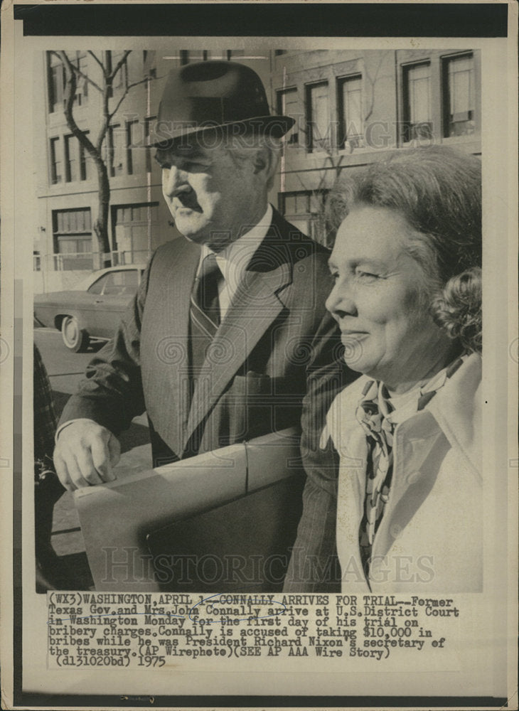 1975 Press Photo John Connally texas governor - dfpb00463- Historic Images