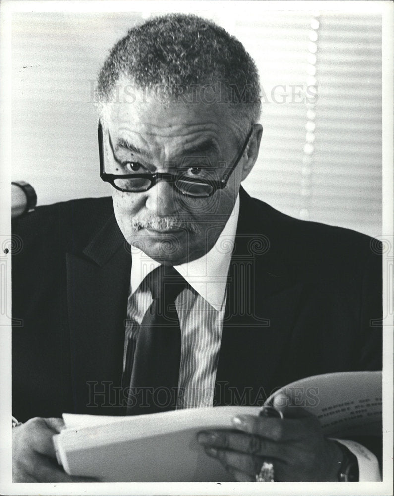 1981 Press Photo Detroit Mayor Coleman Young - dfpb02619- Historic Images