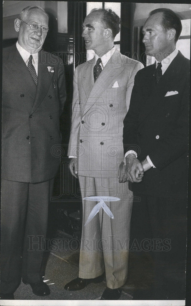 1940 Press Photo Christopher Stein Frank Murphy George - dfpb04177- Historic Images