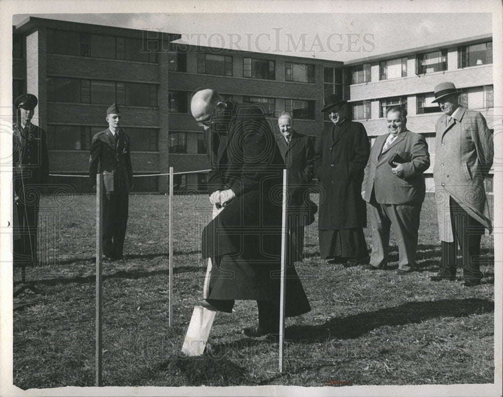 1958 Press Photo Ground Breaking Military - dfpb06213- Historic Images