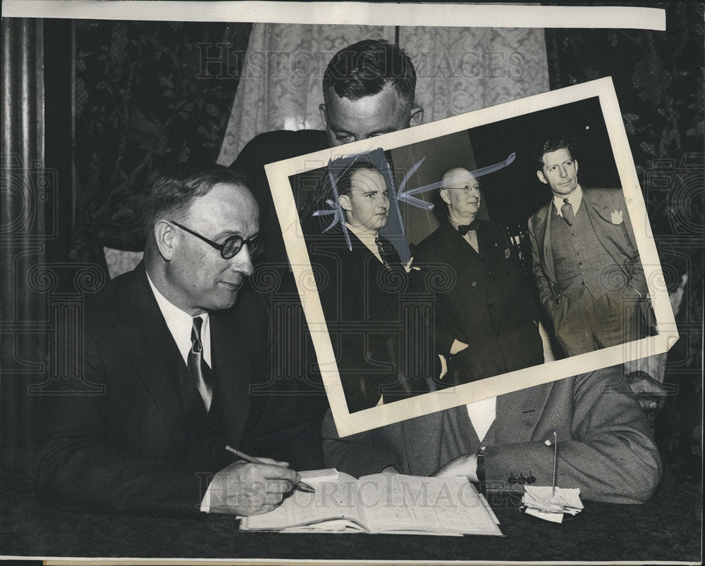 1934 Press Photo JB Jones Henry Randall James Vernon- Historic Images