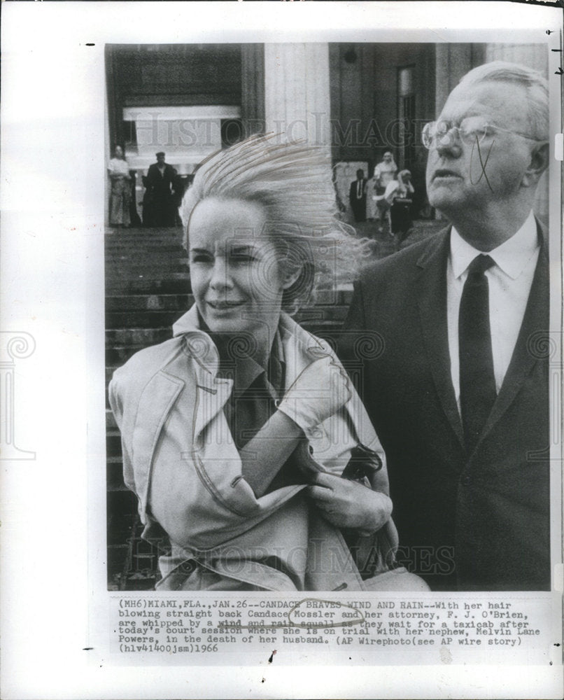 1966 Press Photo candace mossler, pj o'brien- Historic Images