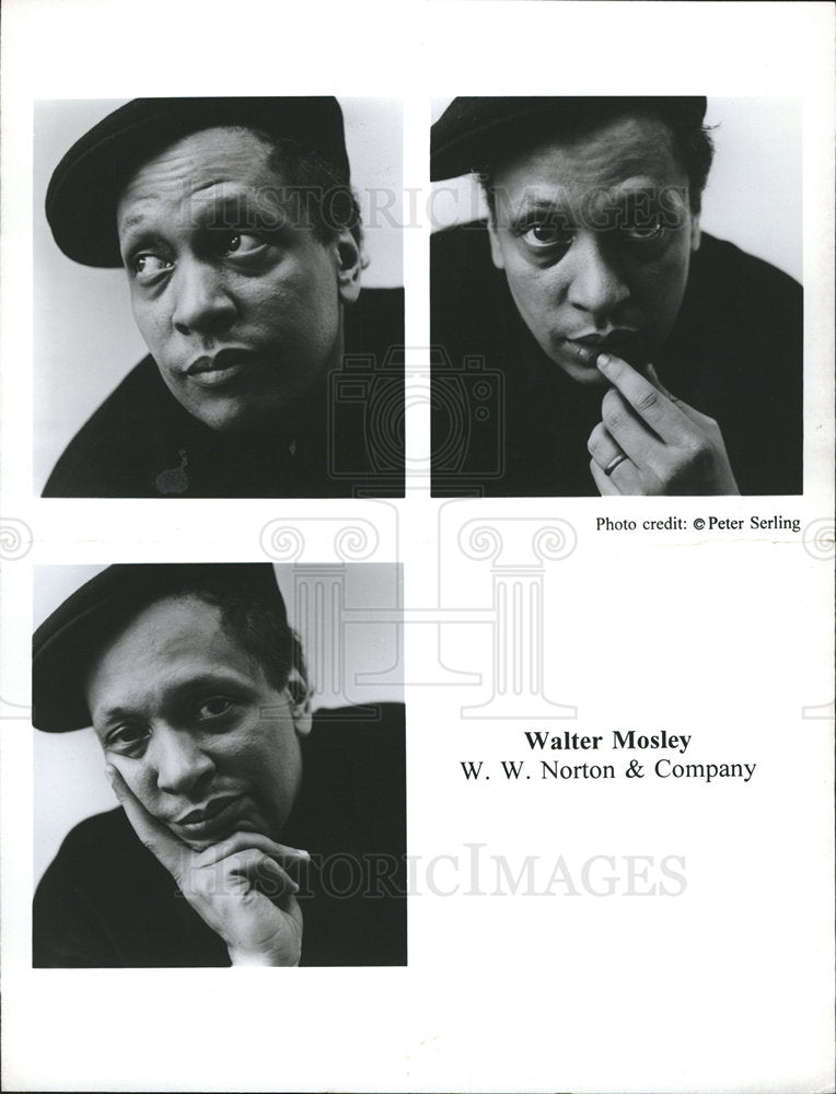 Press Photo Walter Ellis Mosley American novelist - dfpb12191- Historic Images