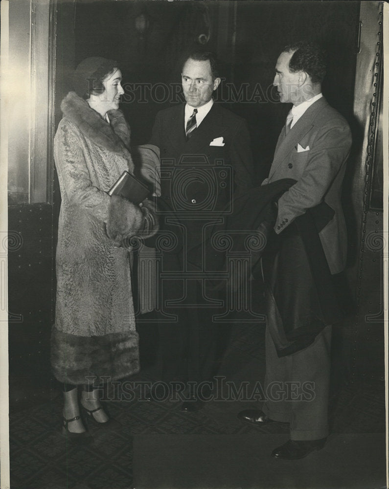 1933 Press Photo Mayor Frank Murphy Mary Murphy - dfpb13281- Historic Images