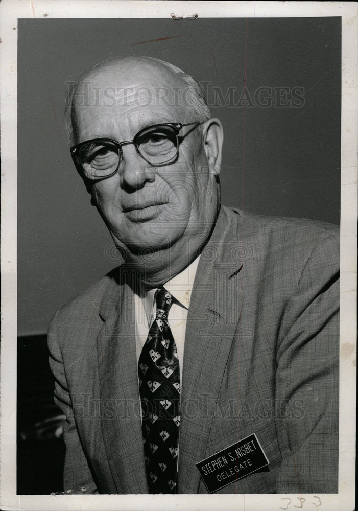 1951 Press Photo Stephen Nisbet President Con COn - dfpd26599- Historic Images