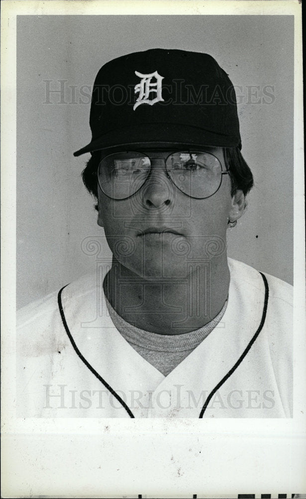 1986 Press Photo David S Collins Baseball Player - dfpd29381- Historic Images