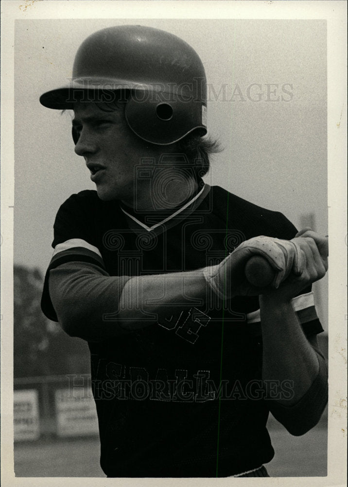 1986 Press Photo John Hilland Monroe pitcher - dfpd29773- Historic Images