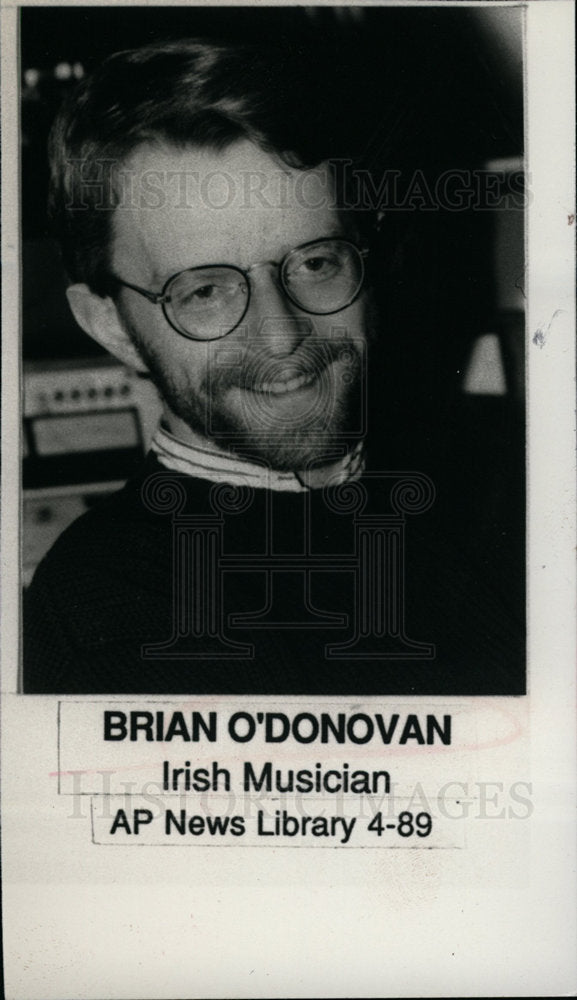 1989 Press Photo Brain O&#39;Donovan Irish Musician- Historic Images