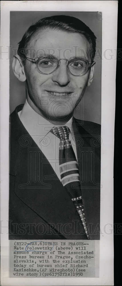 1950 Press Photo Nate Polowetzky Associated Press Chief - dfpd32977- Historic Images