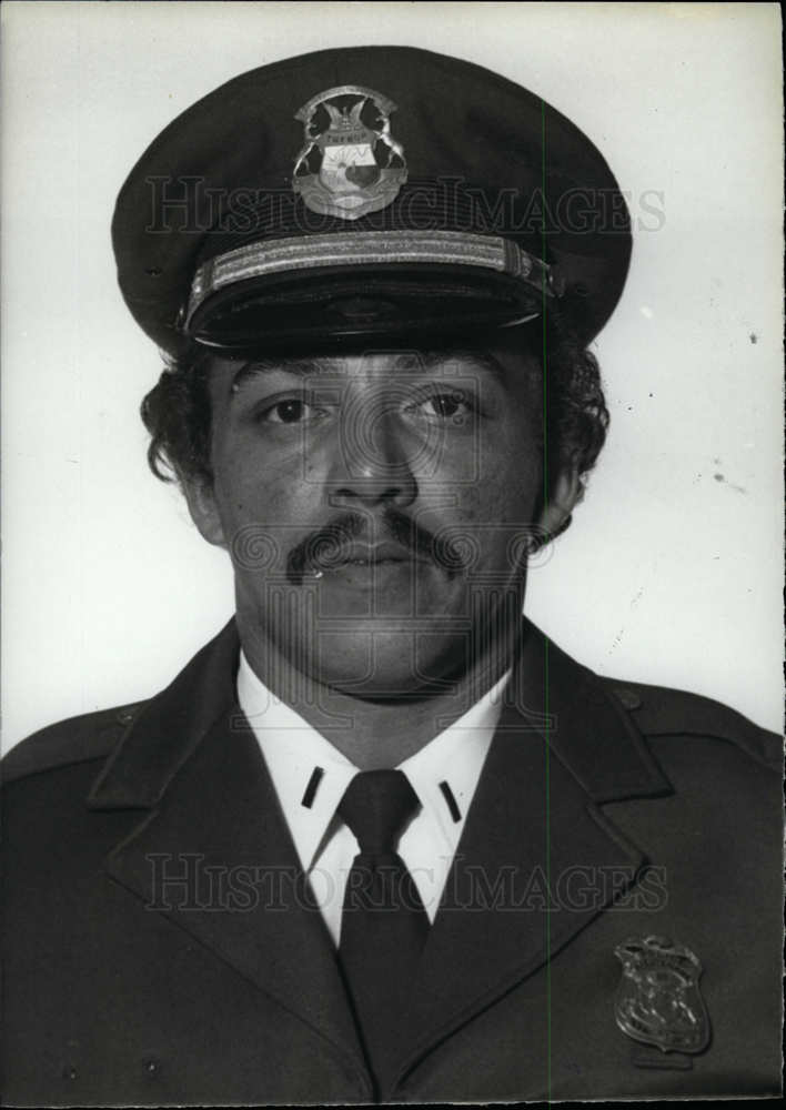 1987 Press Photo Warren Harris Police Detroit - dfpd33443- Historic Images