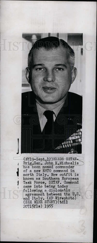 1955 Press Photo John Michaelis Commander - dfpd40477- Historic Images