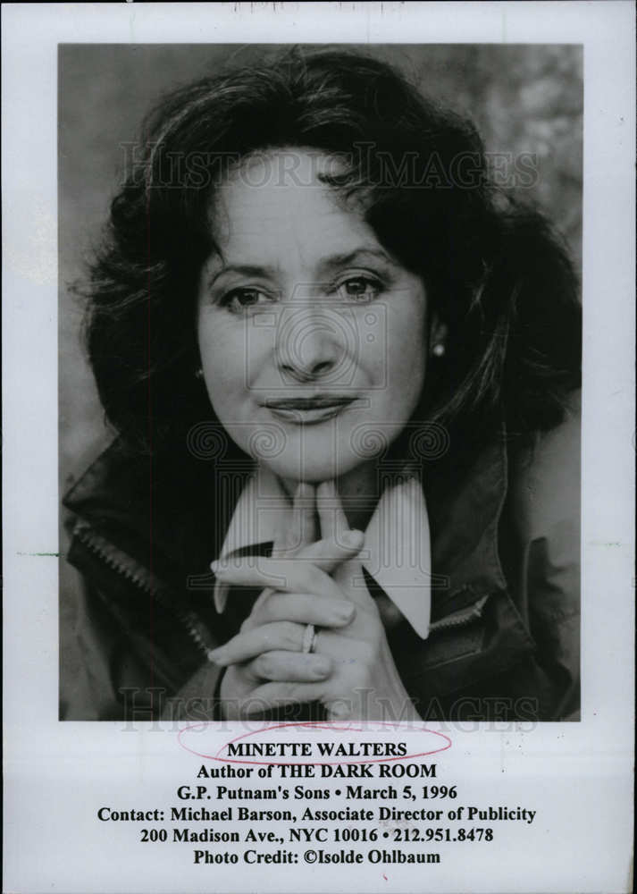 1996 Press Photo Minette Walters writer - dfpd41779- Historic Images