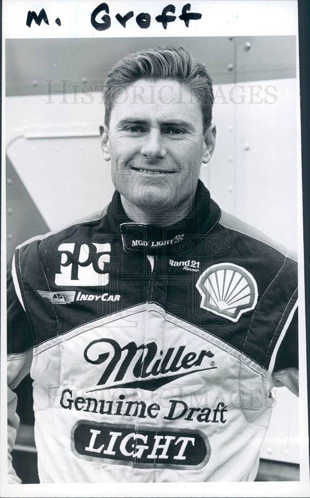 1993 Press Photo Mike Groff, Indy car driver- Historic Images