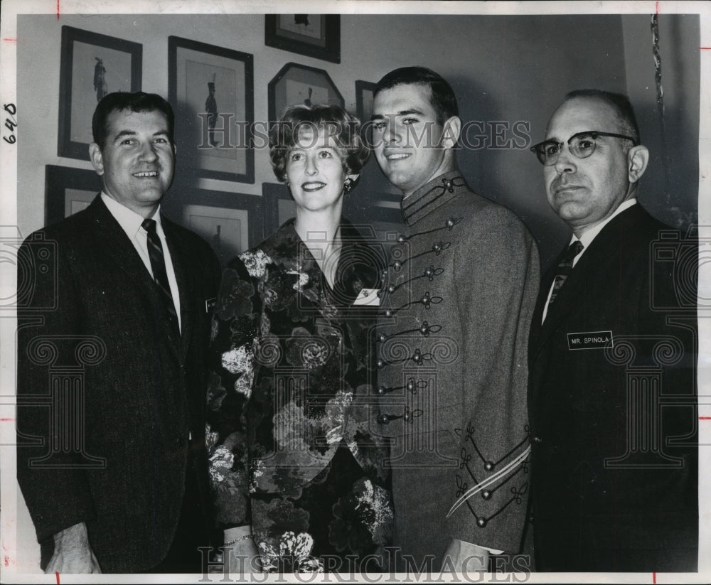 1966 Press Photo West Point Cader John Copley Visits with Home Educators- Historic Images