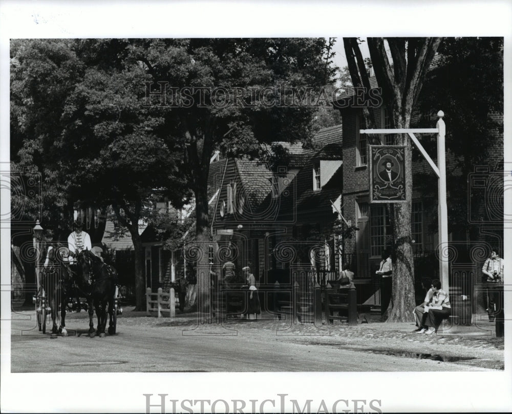 1993 Press Photo Raleigh Tavern, Colonial Williamsburg, Virginia - ftx00477- Historic Images